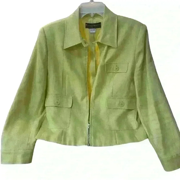 Bianca Nygard 100% linen Blazer. Size 10P. - Picture 2 of 7